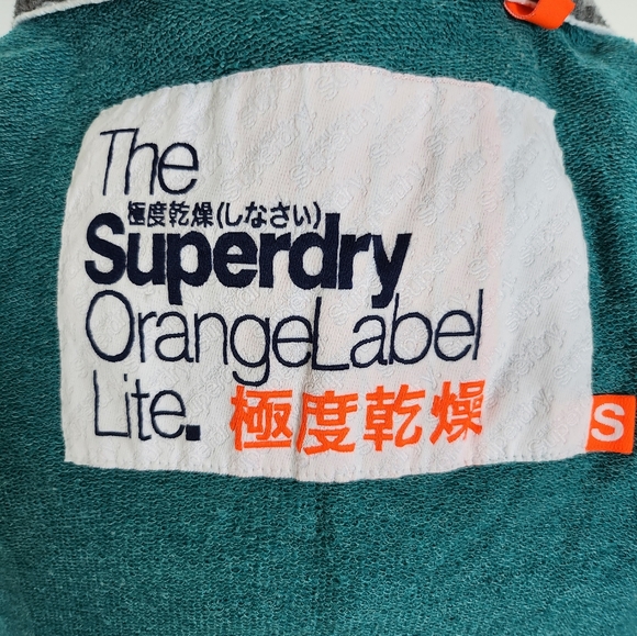 Superdry, teal zip up hoodie, ladies size small - Picture 5 of 5